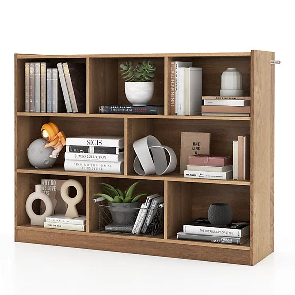 NAFORT 8-Cube Organizer Storage Cabinet, 3-Tier Bookshelf,Low ...