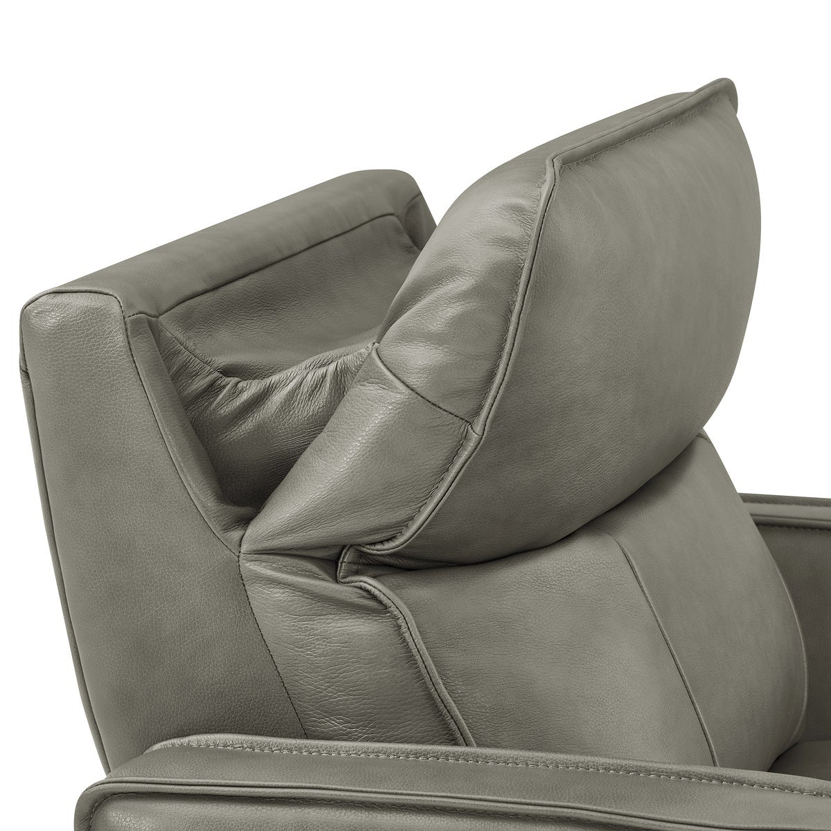 Henredon Keira Leather Zero Gravity Recliner - Gray