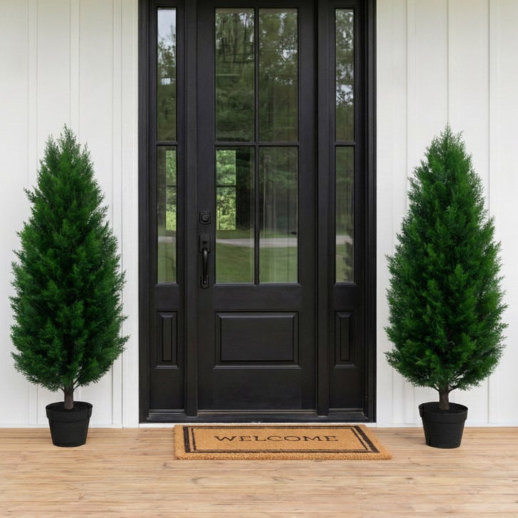 FAUX 4' CEDAR TREE 2PK