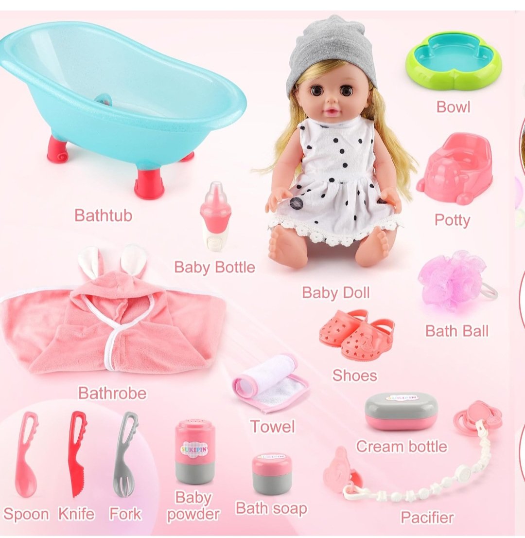 Bathtub Doll Playset