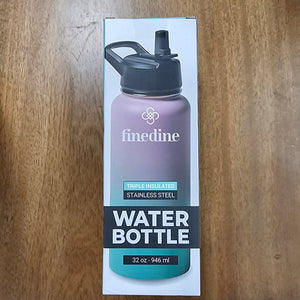 Finedine Triple Insulated Stainless Waterbottle 32oz Pink Green