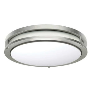 Energetic Lighting 14 LED Flush Mount Light Fixture Brushed Nickel