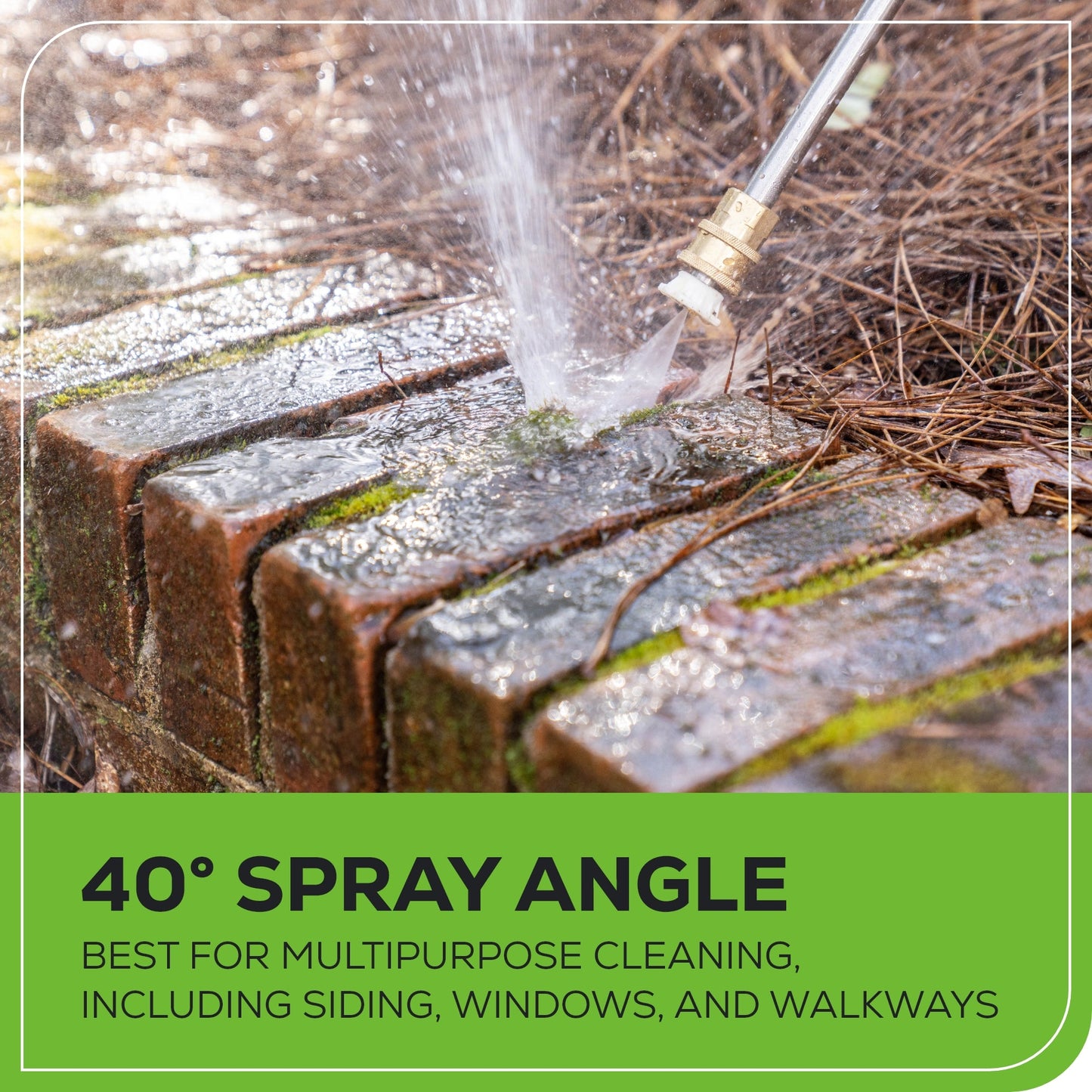 Greenworks GPW2000 Pressure Washer In Use