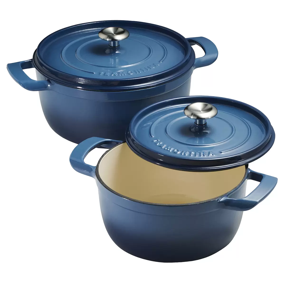 Tramontina Dutch Oven Cast Iron 4QT + 6QT 2-Piece Set