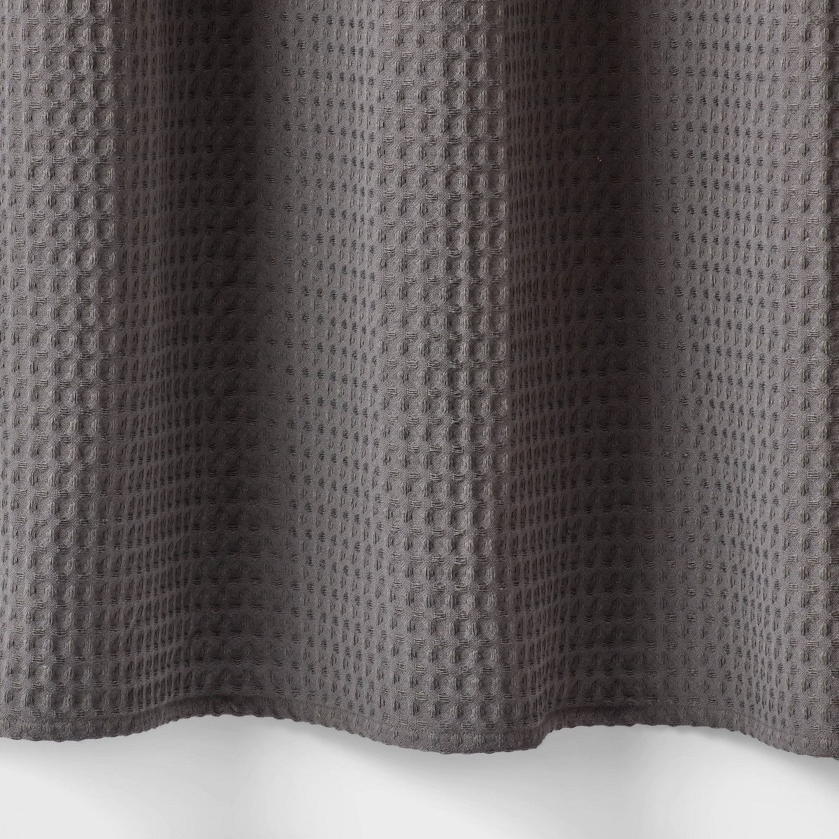 72"x72" Waffle Weave Shower Curtain Dark Gray - Threshold