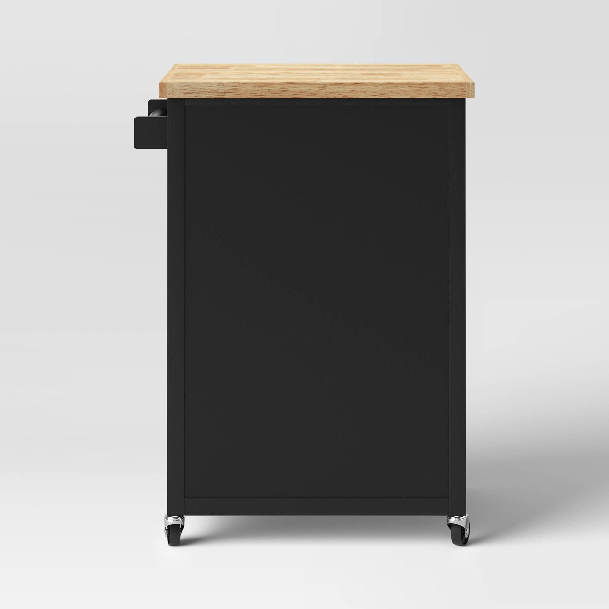 Windham Wood Top Kitchen Cart - Black - Threshold