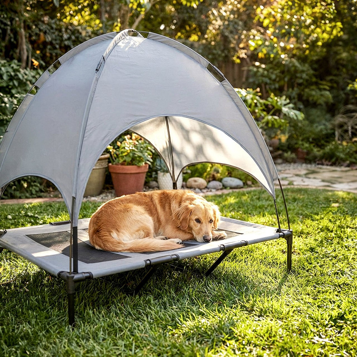Vanderbilt Home Elevated Pet Bed with Canopy