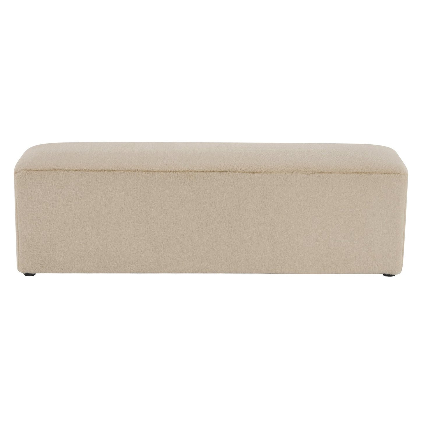 Christopher Knight Home Almond Long Plush Ottoman Bench