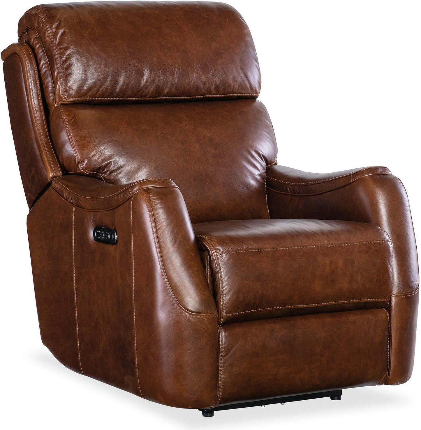 MotoMotion Weslin Leather Zero Gravity Power Recliner with Power Headrest - Brown