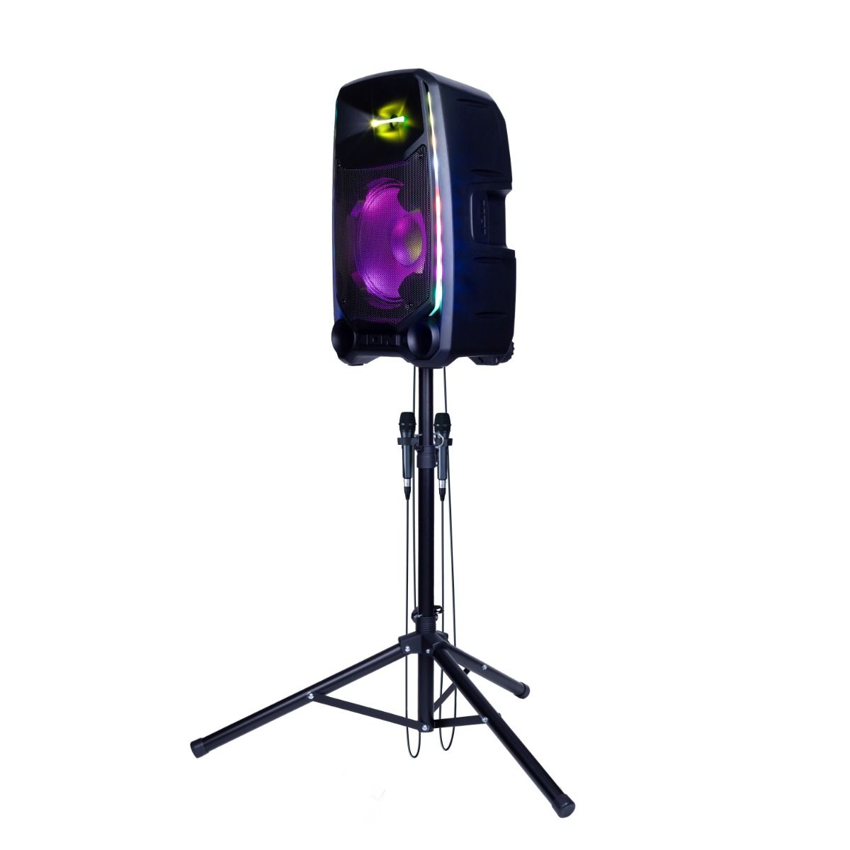ION Audio Total PA Ultimate 650W Bluetooth PA Speaker System with Lights and 2 Microphones