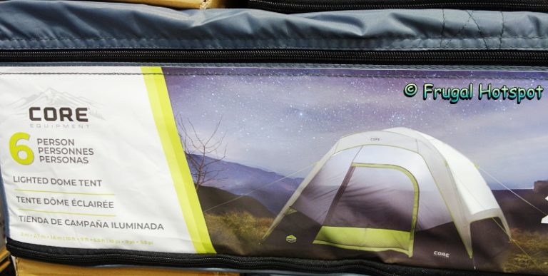 Core equipment 6 person lighted dome tent