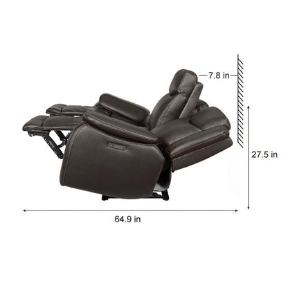 Harvey Leather Power Loveseat
