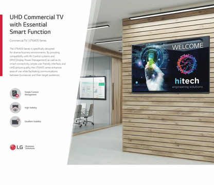 LG 65" TV commercial display