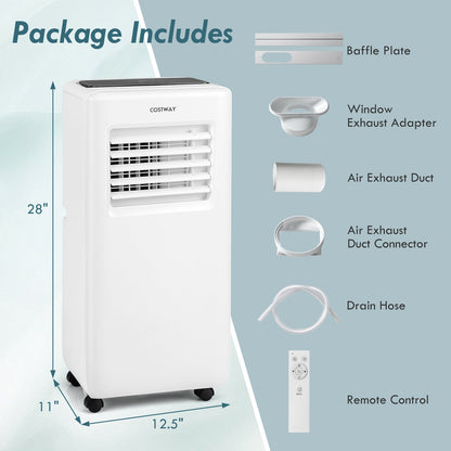 Costway 10000 BTU Portable Air Conditioner Remote LED Digital Display 95621384 New