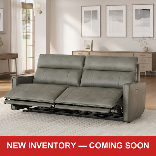 Keira Leather Power Sofa