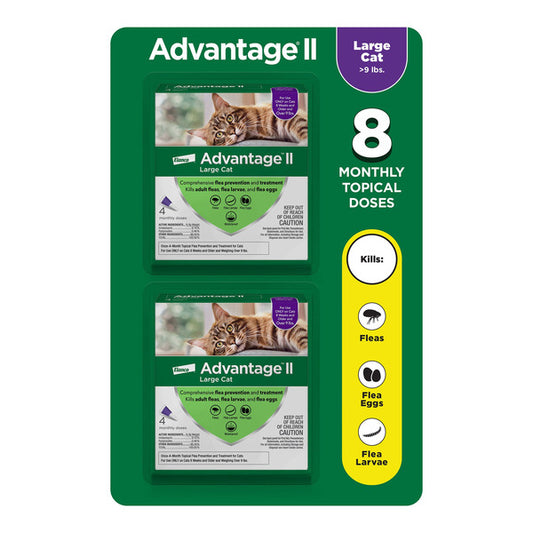 Advantage II Flea Treatment for Large Cats over 9 lbs