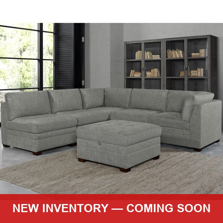 Tisdale 6-Piece Fabric Sectional - Gray