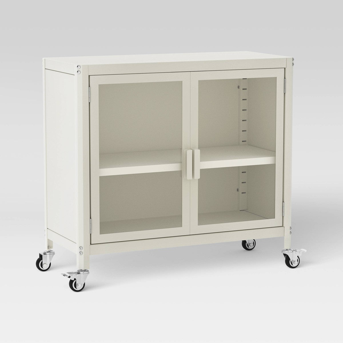 2 Door Locker Cabinet Chalk White - Room Essentials
