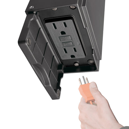 Globe Electric Outdoor Sconce with GFCI Outlet