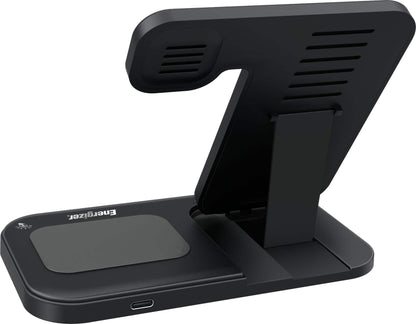 Energizer Ultimate 15W 3-in-1 Foldable Wireless Charging Pad - Black