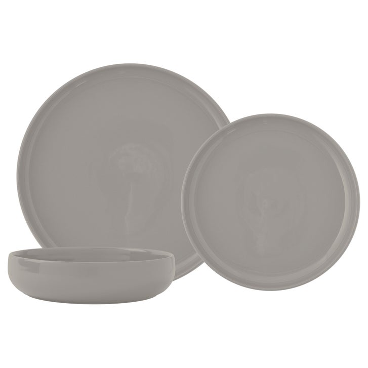Safdie Alma Dinnerware Set, 12-Piece Gray