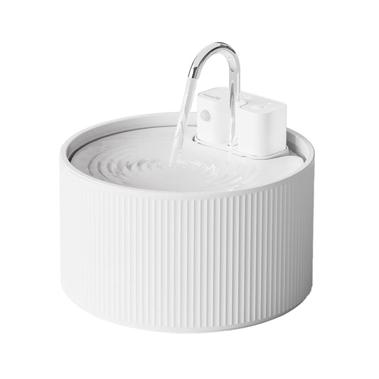 Paws Pik Ceramic Pet Water Fountain, White
