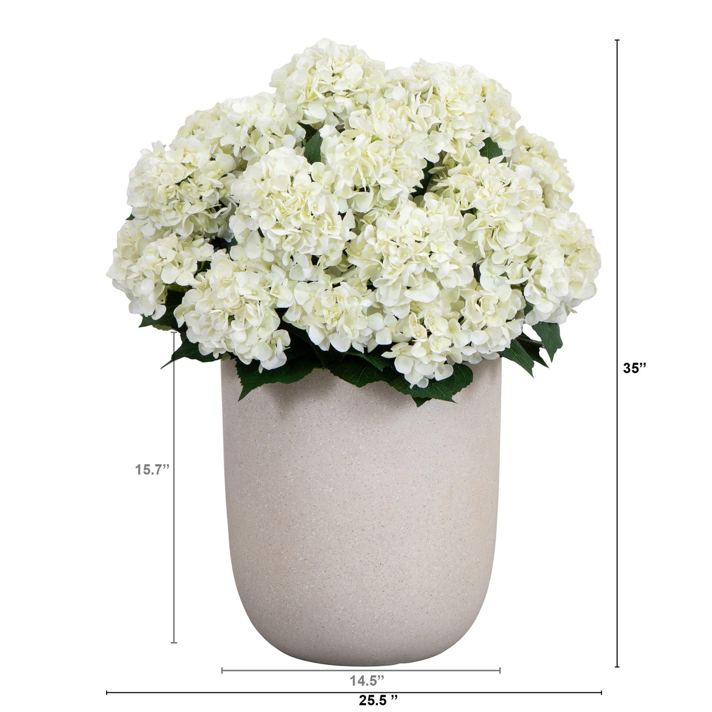Nearly Natural Faux 35" Porch Hydrangea
