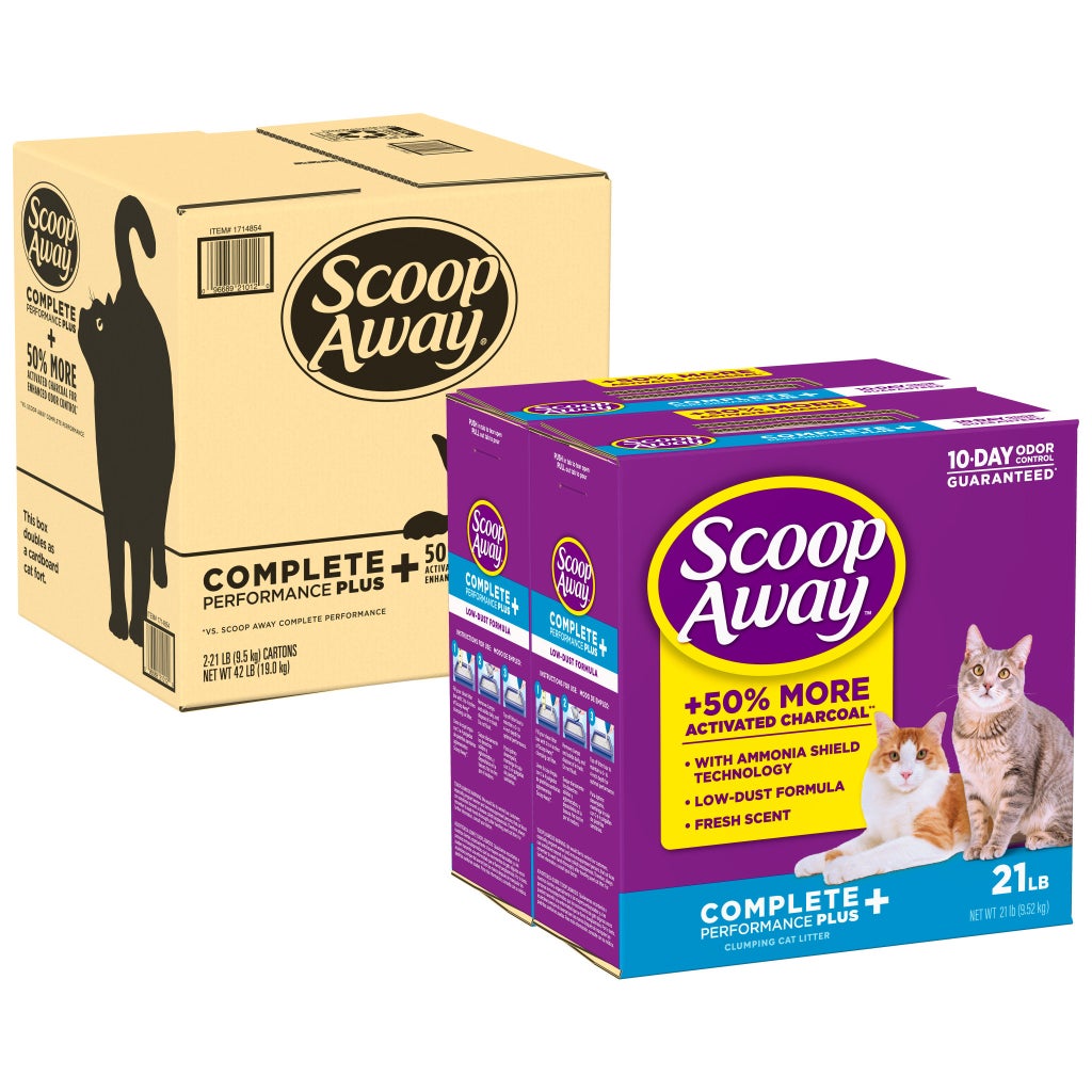 Scoop Away Complete Performance Plus Clumping Cat Litter, 42 lb