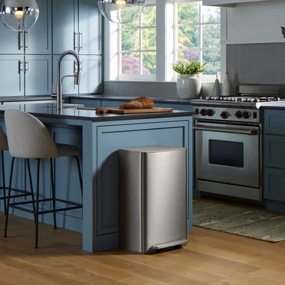Kohler 47L Kitchen Step Can, Black Stainless Steel