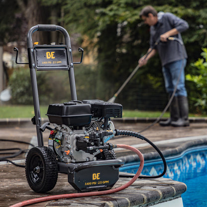 BE Power BC3475PX 3400 PSI 2.5 GPM Gas Pressure Washer