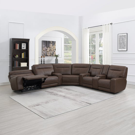 Atlas Leather Reclining Sectional view 3