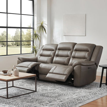 Mason Leather Power Reclining Sofa with Power Headrests - image 1