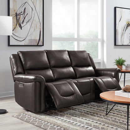 Alba Leather Power Sofa