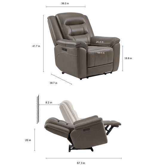 Mason Leather Power Recliner