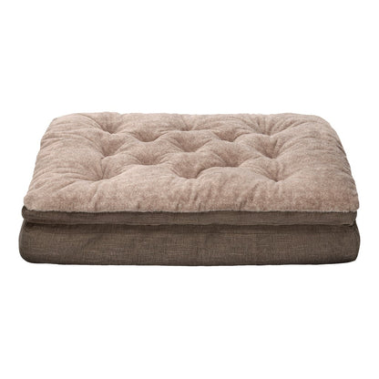 Kirkland Signature Gusseted Pillow Top Pet Bed, Brown