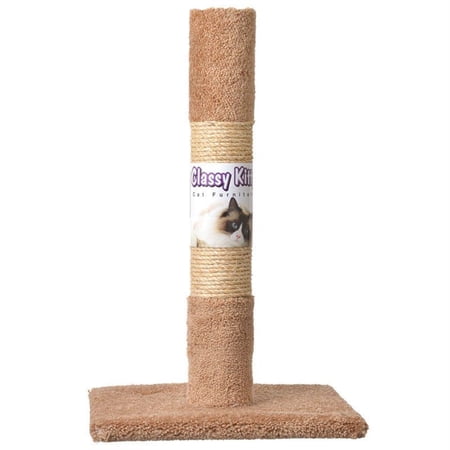 North American Classy Kitty Decorator Cat Scratching Post Carpet and Sisal Assorted Colors