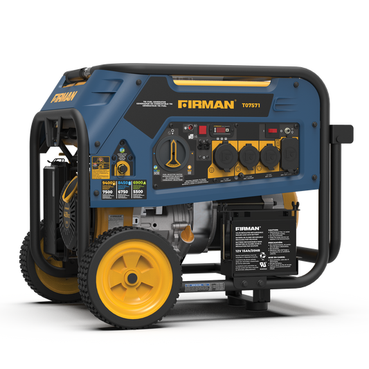 FIRMAN T07571 7500W Running / 9400W Peak Tri-Fuel Generator