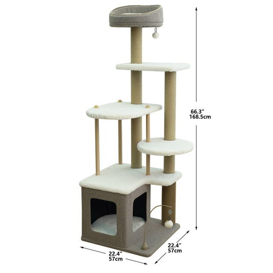 Catry Trinity 66" 5-Level Cat Tree