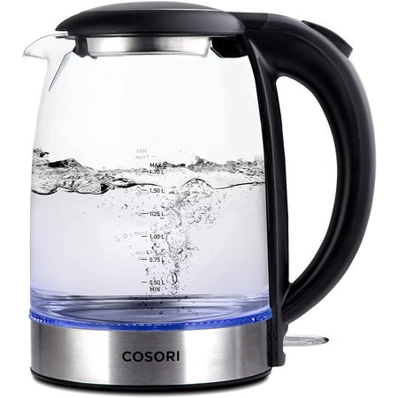 Cosori Electric Kettle for Tea  Water Kettle with Automatic Shut off  Stainless Steel  1.7L  Black