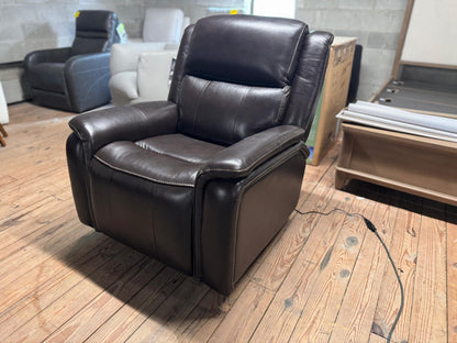 BarcaLounger Bryson Leather Power Rocker Recliner with Power Adjustable Headrest - Brown