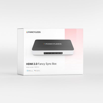Fancy Sync Box Ambient TV Backlighting Syncing Box HDMI 2.0 All TV Sizes Fancyleds (70" to 90")