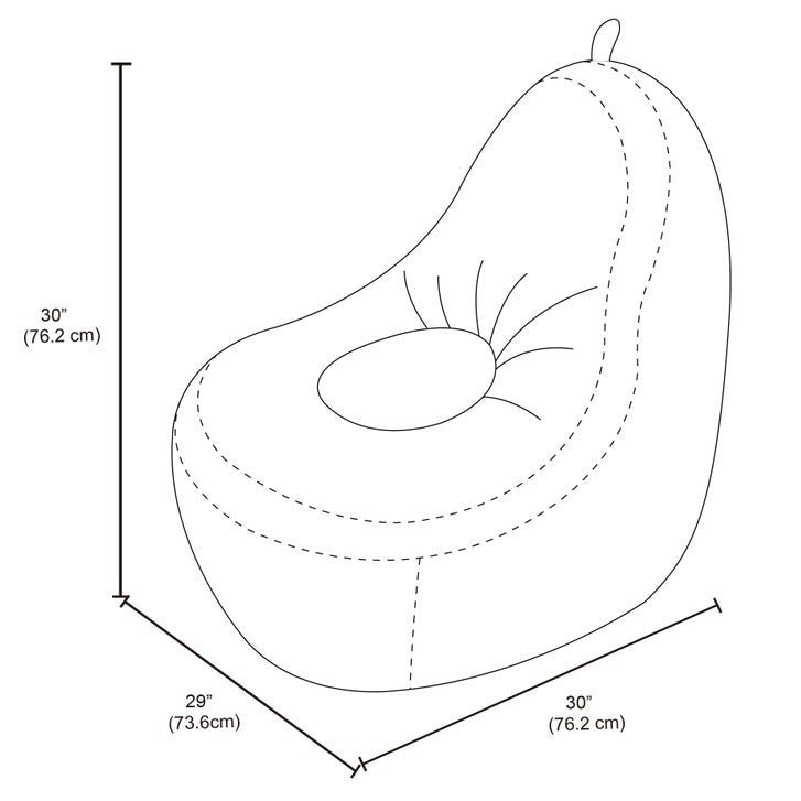 New Product: Brentwood Kids Avocado Foam Lounge Chair