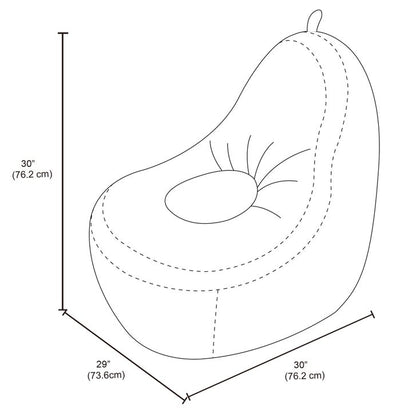 New Product: Brentwood Kids Avocado Foam Lounge Chair