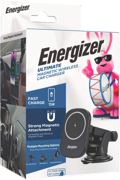 Energizer Ultimate 15W MagSafe Magnetic Wireless Car Charger