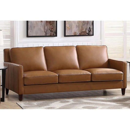 West Park Leather Sofa