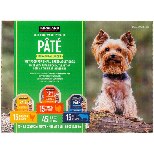 Kirkland Signature Wet Dog Food Pate, 45 x 3.5 oz