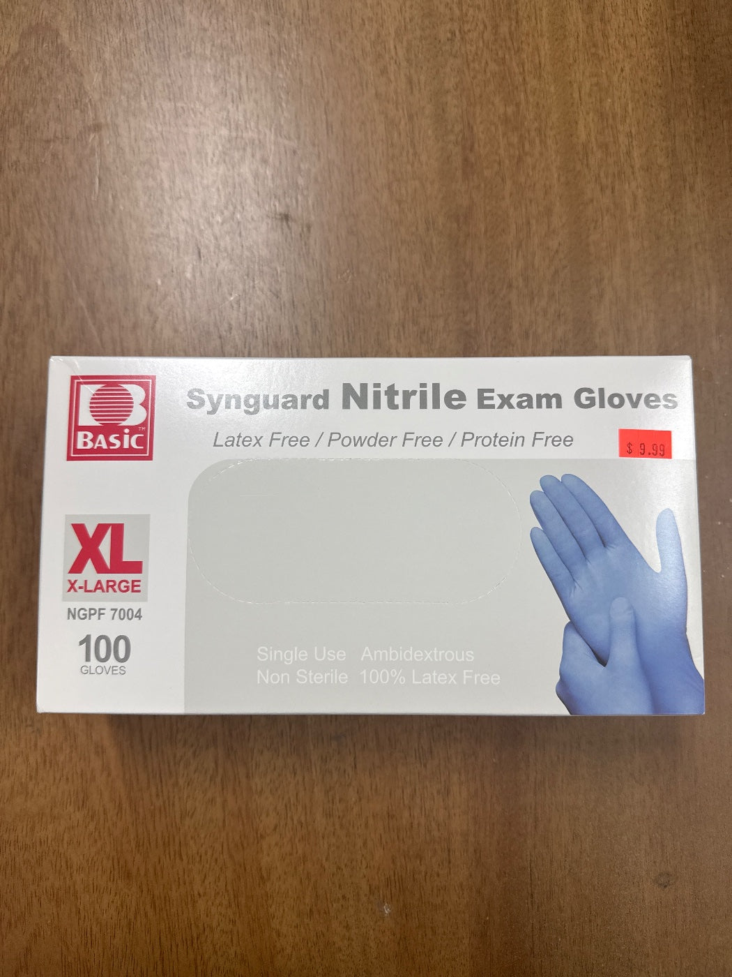 Nitrile Exam Gloves  Latex-Free  Blue  X-Large  Each (100 pieces per box)