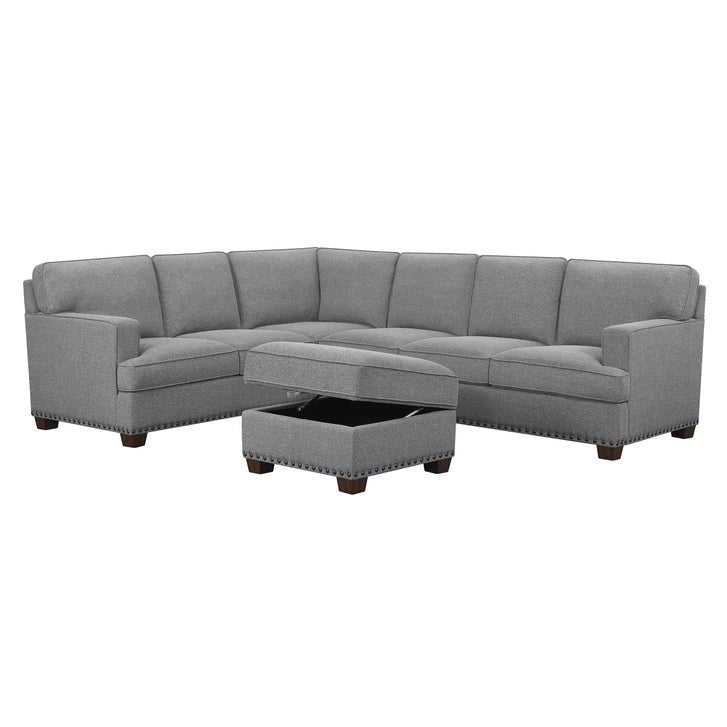 Emilee Fabric Sectional - Gray