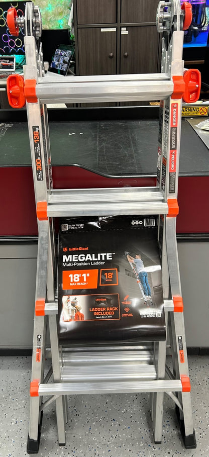 Little Giant MegaLite Multi-Position Ladder 18’1” Max Reach
