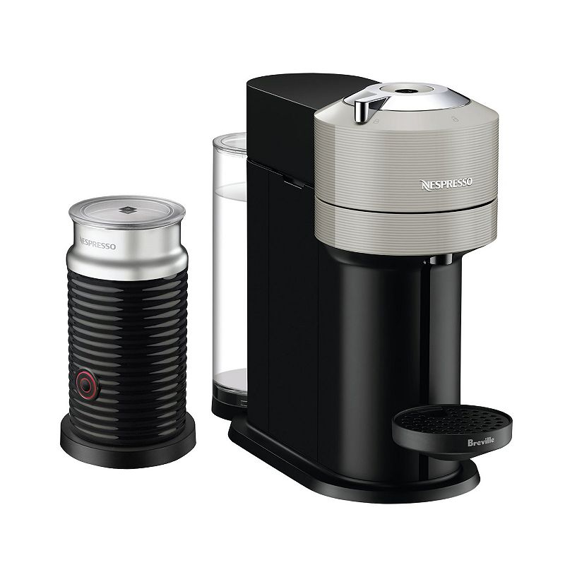 Vertuo Next Coffee and Espresso Maker in Light Gray plus Aeroccino3 Milk Frother in Black  BNV550GRY1BUC1